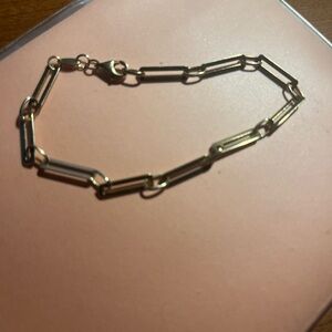14k Paperclip Link Bracelet